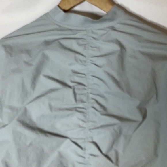 ANTHROPOLOGIE Spring Gray Runched Bomber Jacket Size XXS - Picture 8 of 10